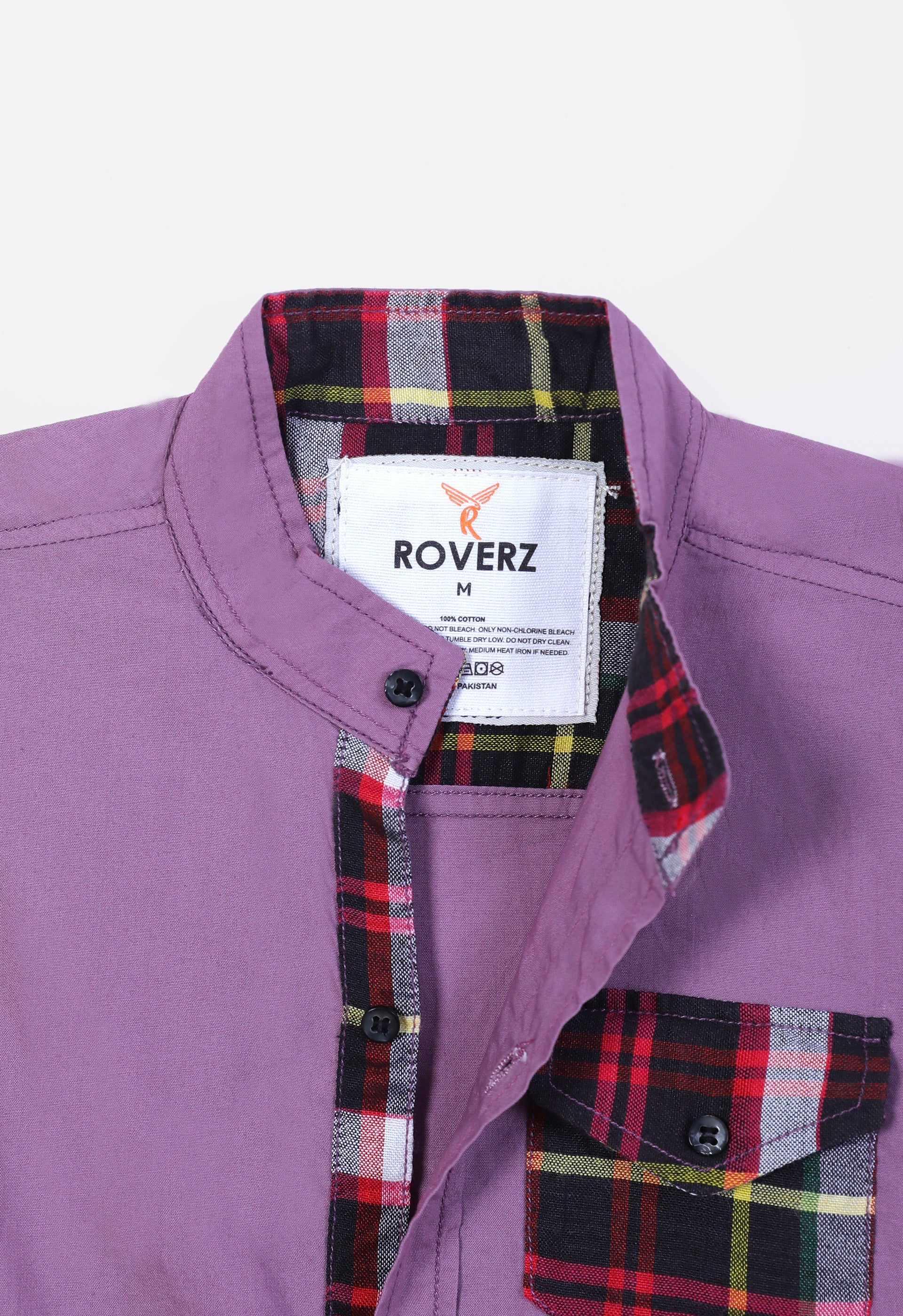 Kids Purple Cotton Casual Shirt