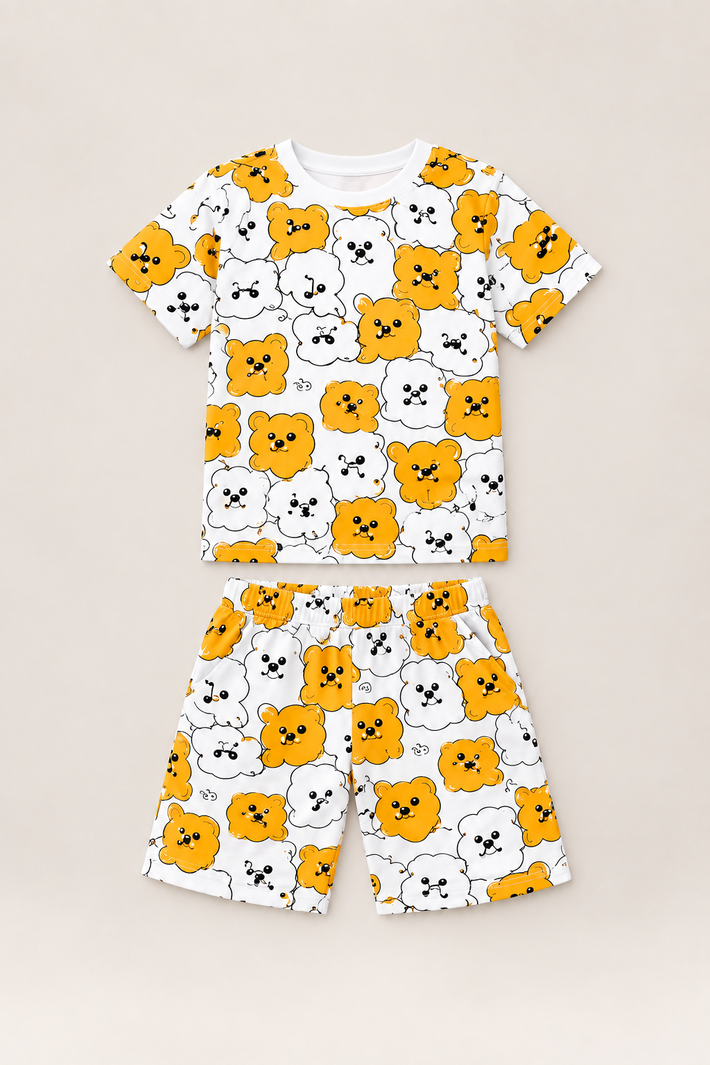 Boys Bear Printed Full Body Suit