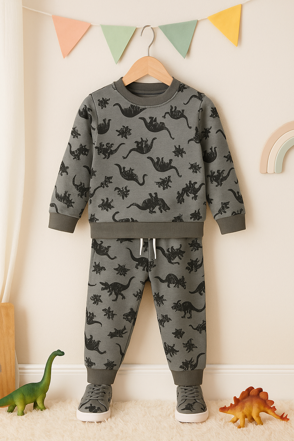 Premium Quality "Dino" Printed Fleece Suit