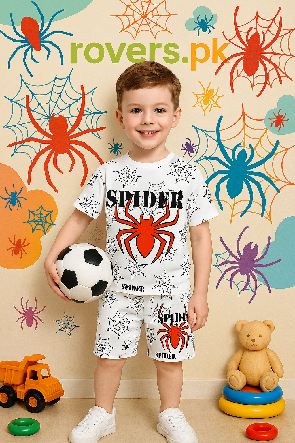 Boys Full Body Spider printed suit (1-10)Years