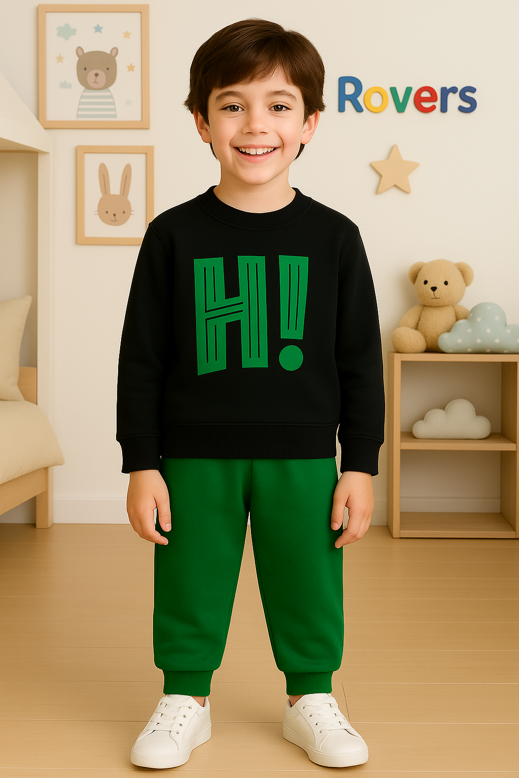 Premium Quality "H!" Printed Fleece Suit