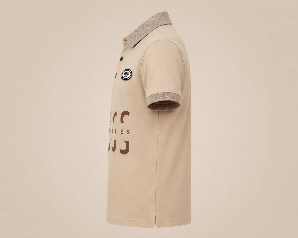 Boys Stylish Beige Polo Shirt – Imported Quality