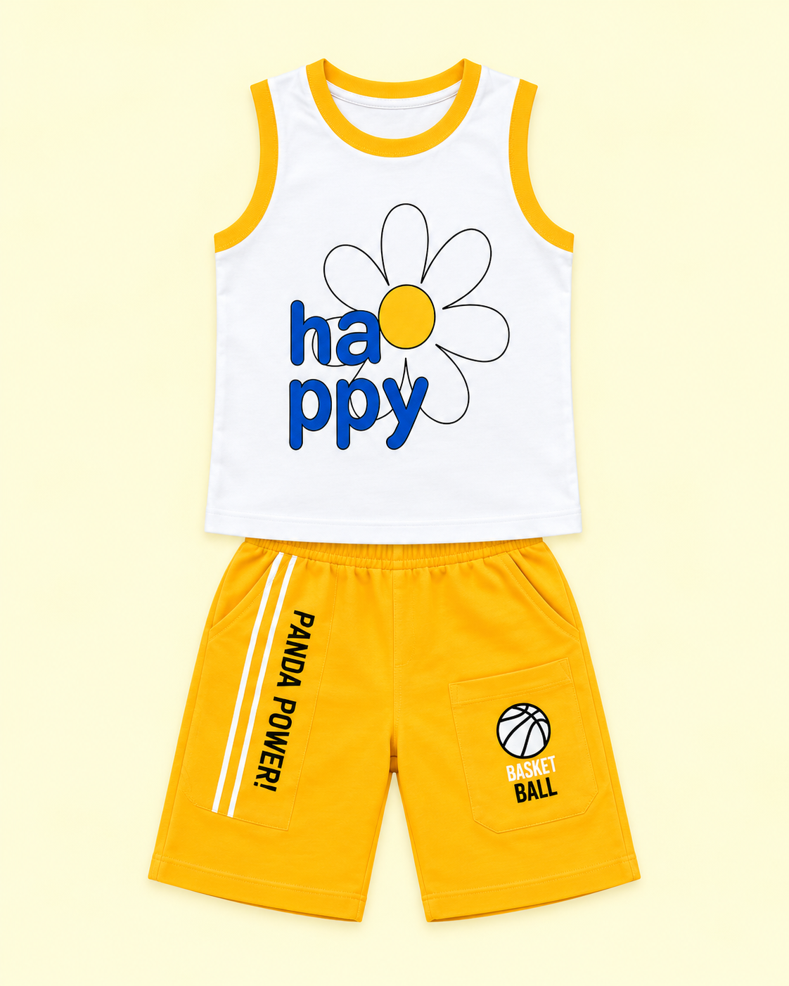 Happy Daisy Sleeveless Kids Summer Set