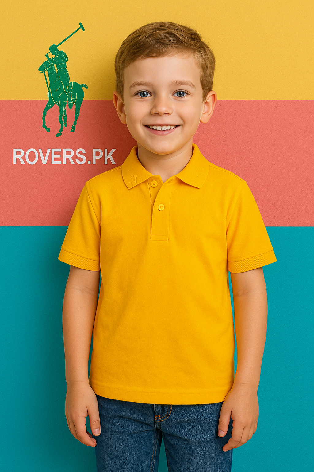 BOYS YELLOW PQ POLO (1-16)Y