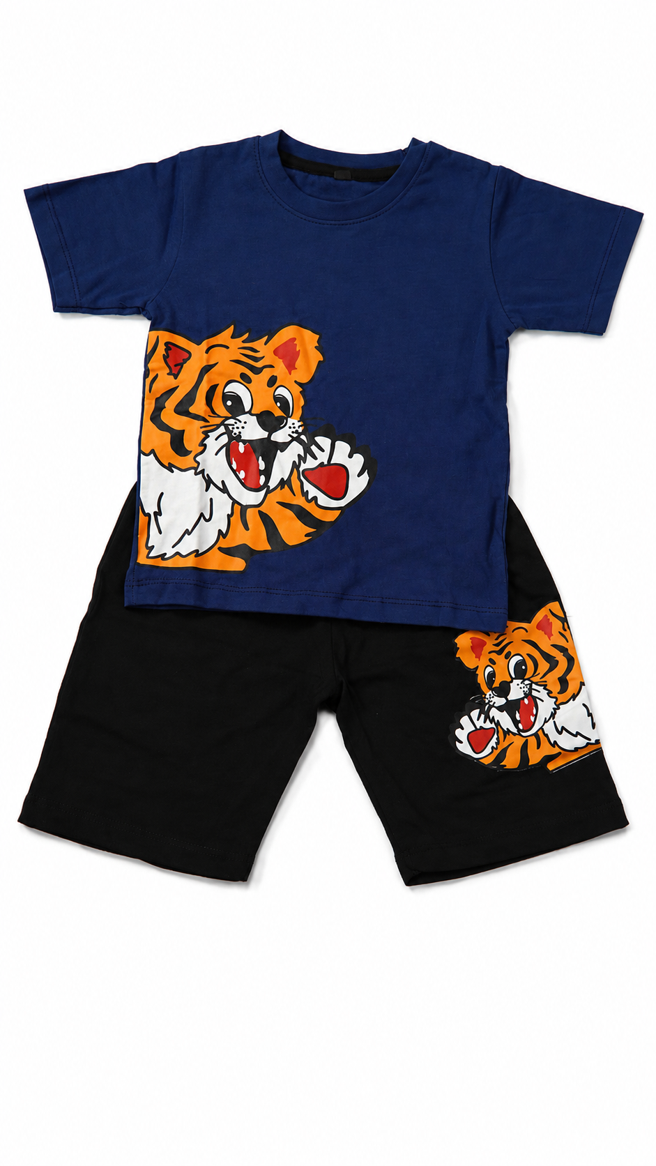 Boys Tiger Print T-Shirt & Shorts Set