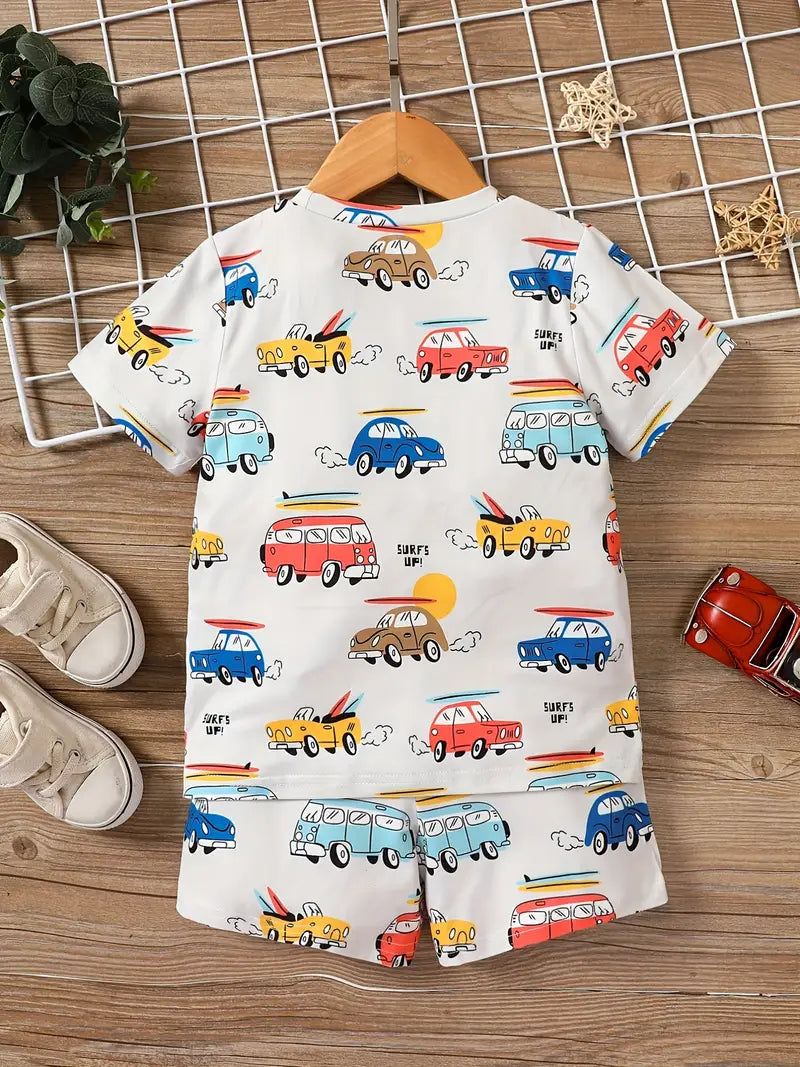 Boys/Girls Full Body Car printed suit (1-10)Years