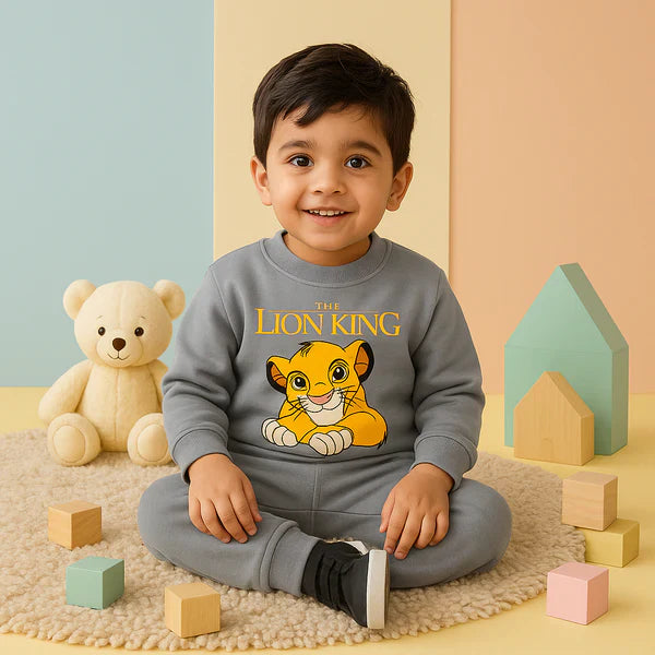 Premium Quality "Lion King" Printed Fleece Suit (1-4)Y