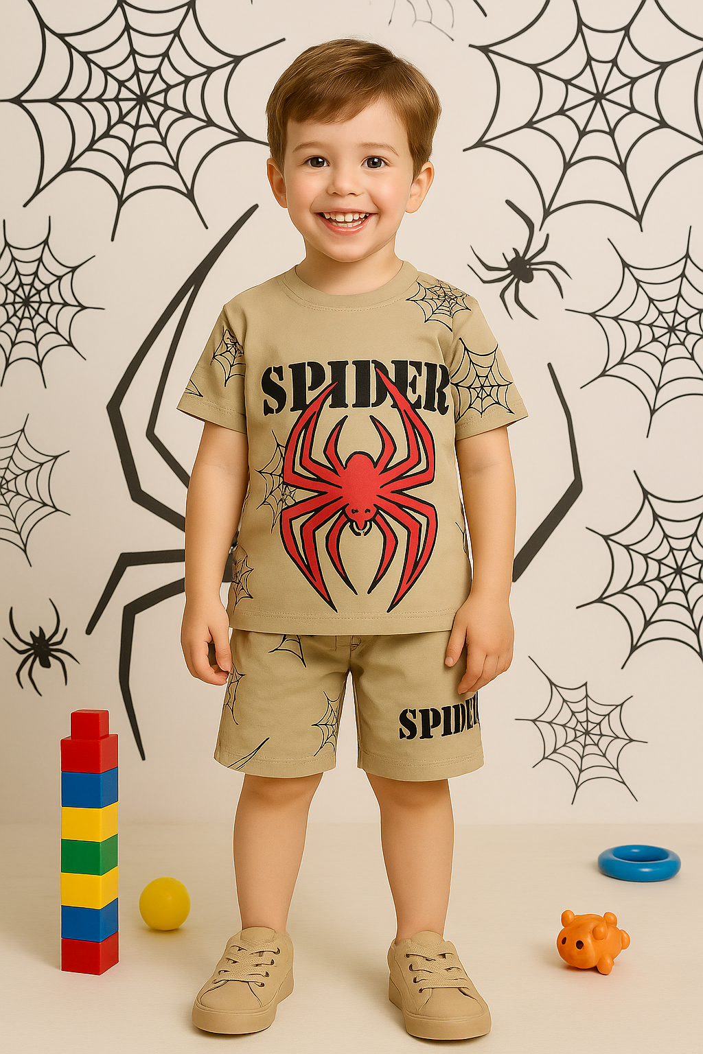 Boys Full Body Spider printed Niker-Suit (1-10)Years