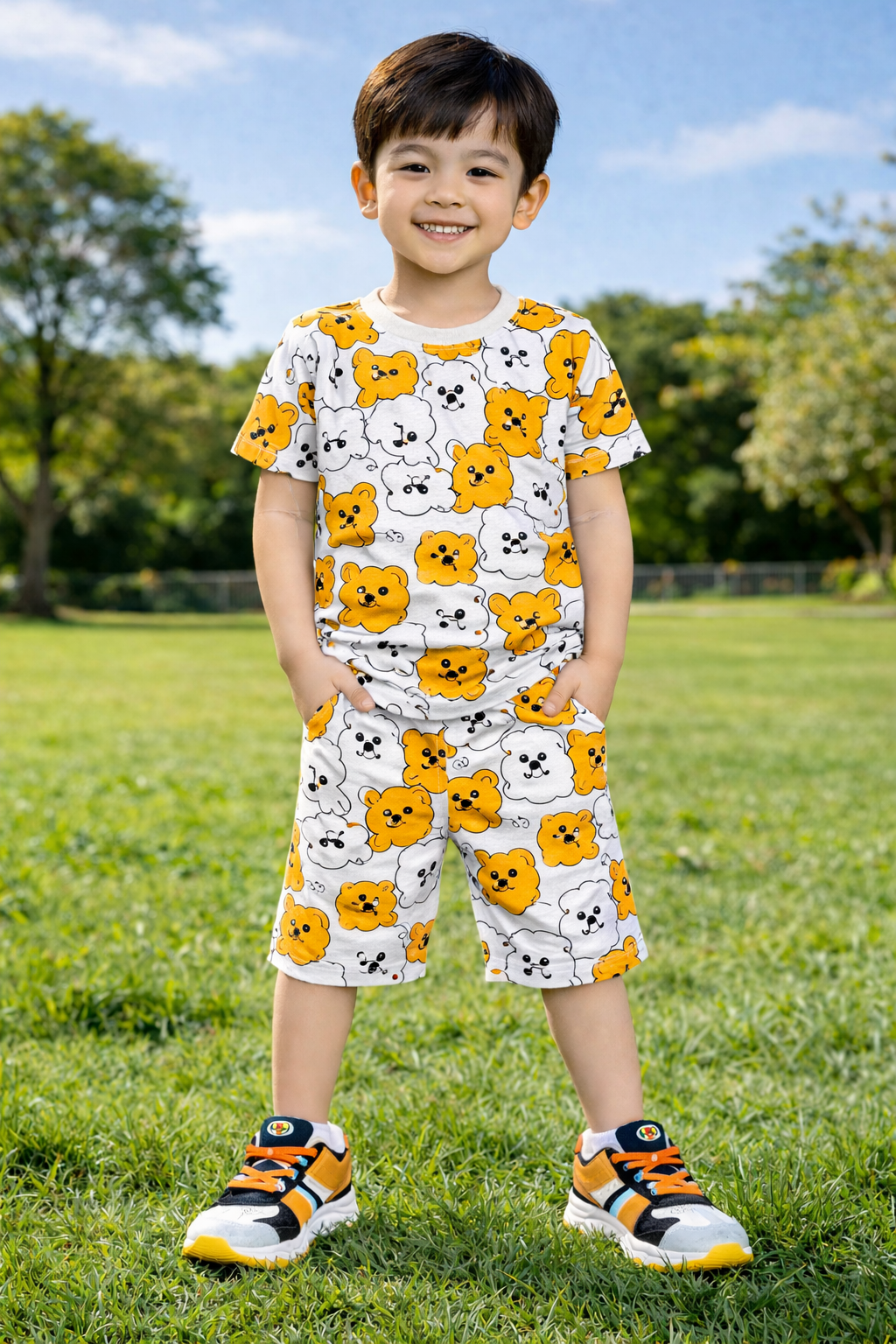 Boys Full Body Bear printed suit (1-10)Years