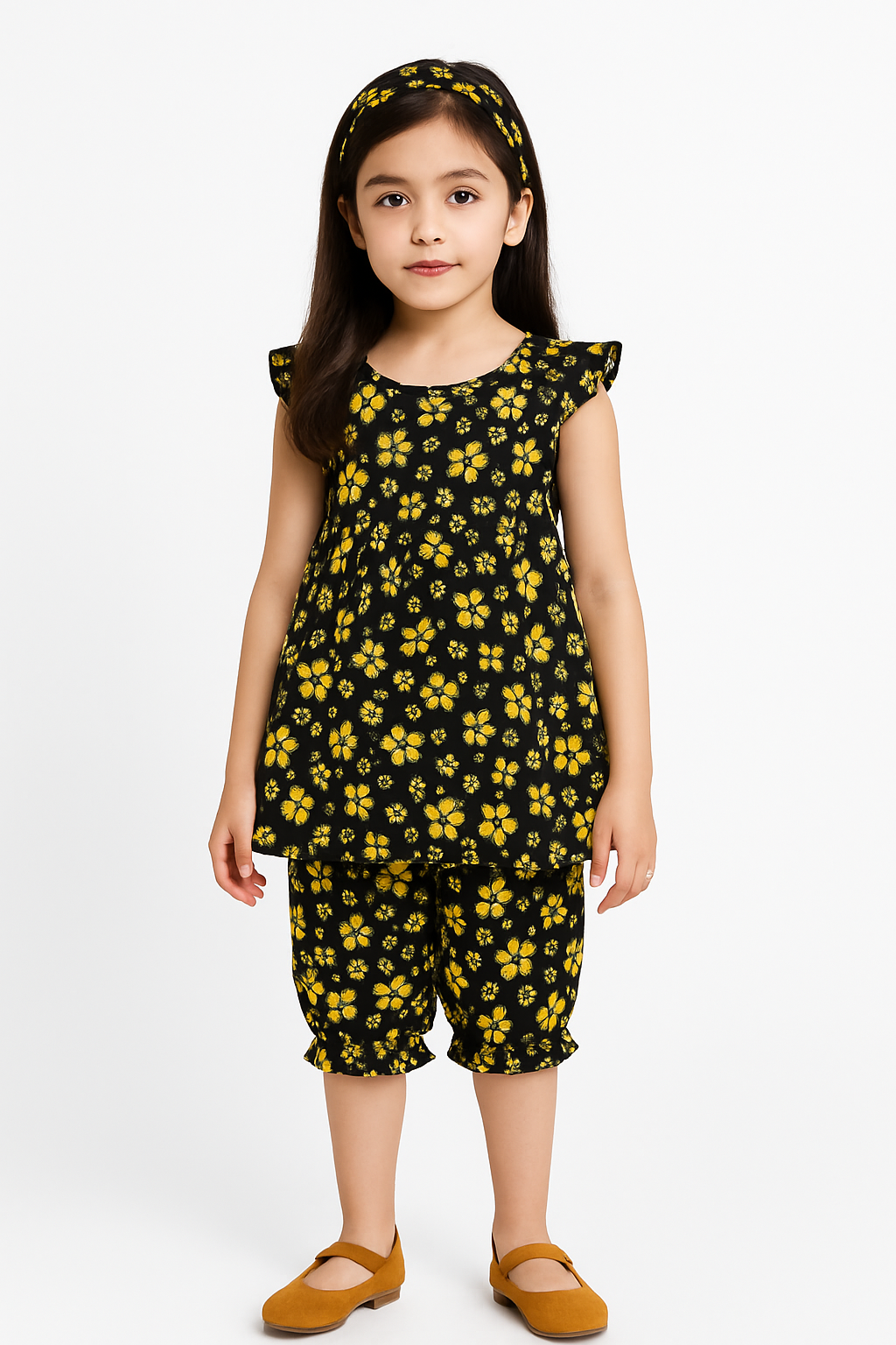 Cotton Embroidered Frock With Comfortable Short (6M-1Y)