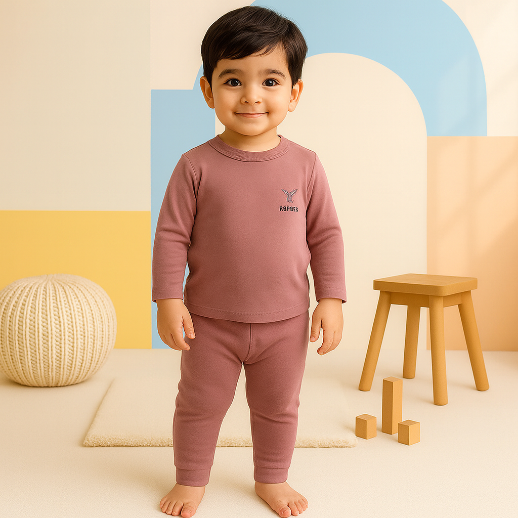 Boys/Girls Plum Cotton Inner Body Suit (6 Months to 8 Years)
