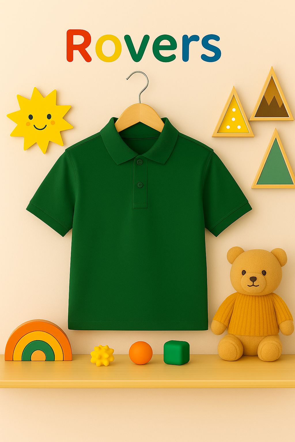 BOYS OLIVE GREEN  PQ POLO (1-16)Y