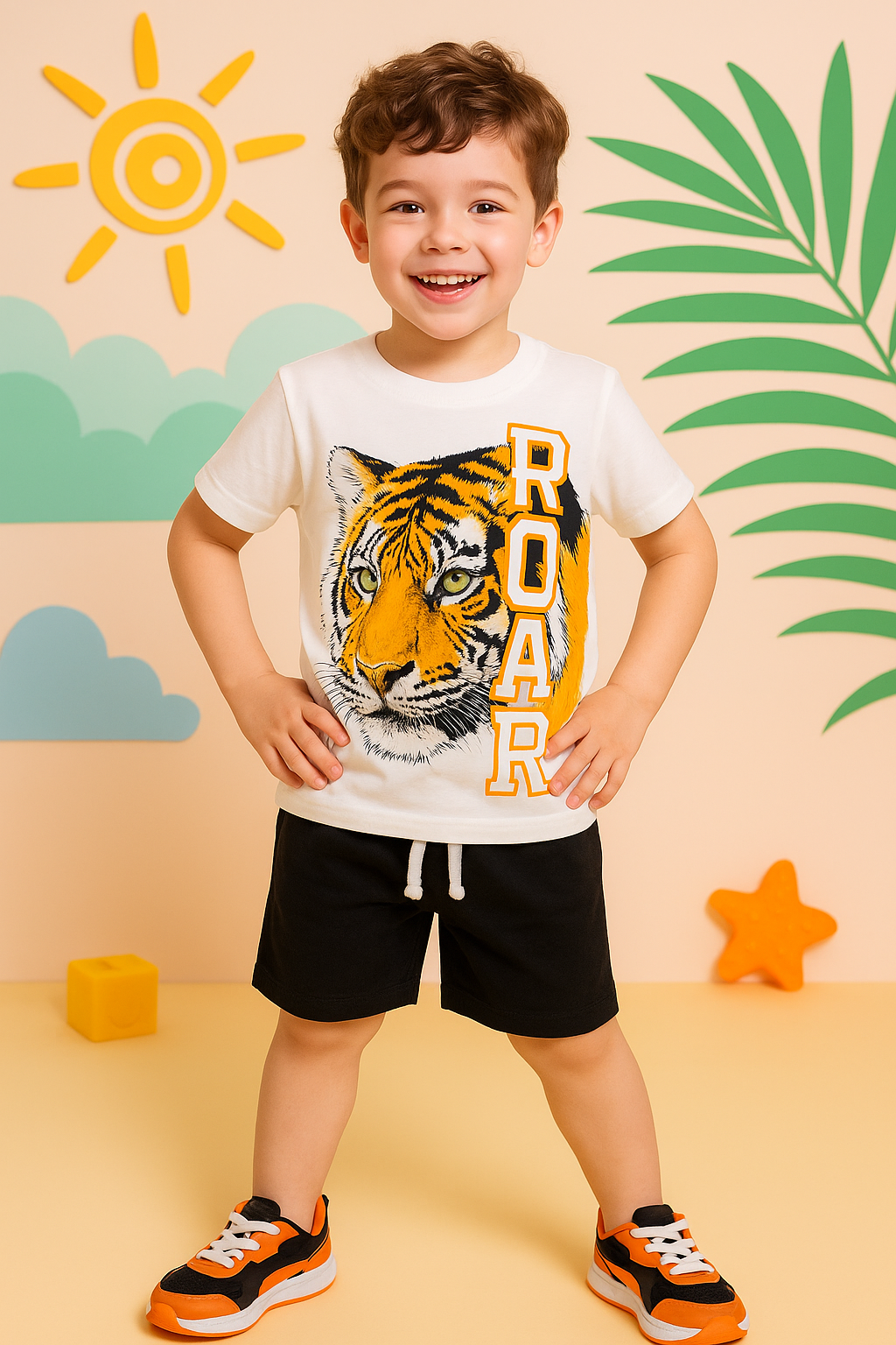 Boys Lion  printed Niker-suit (1-10)Years