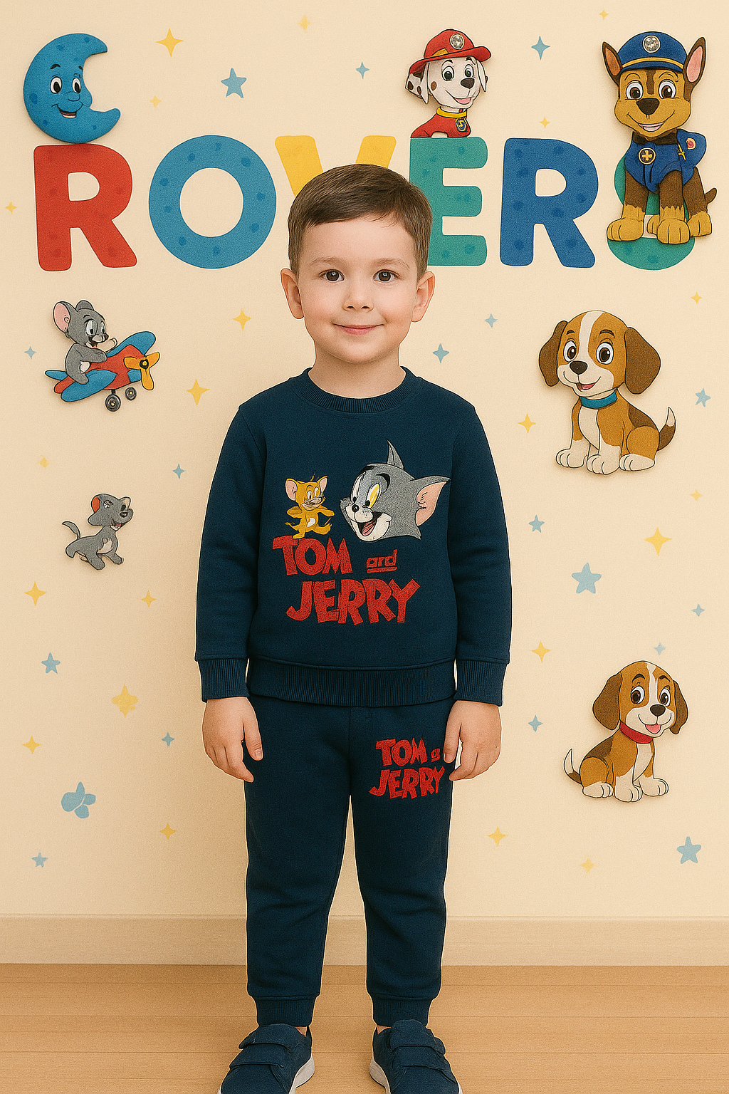 Boys Premium Quality "Tom&Jerry" Printed Fleece Suit