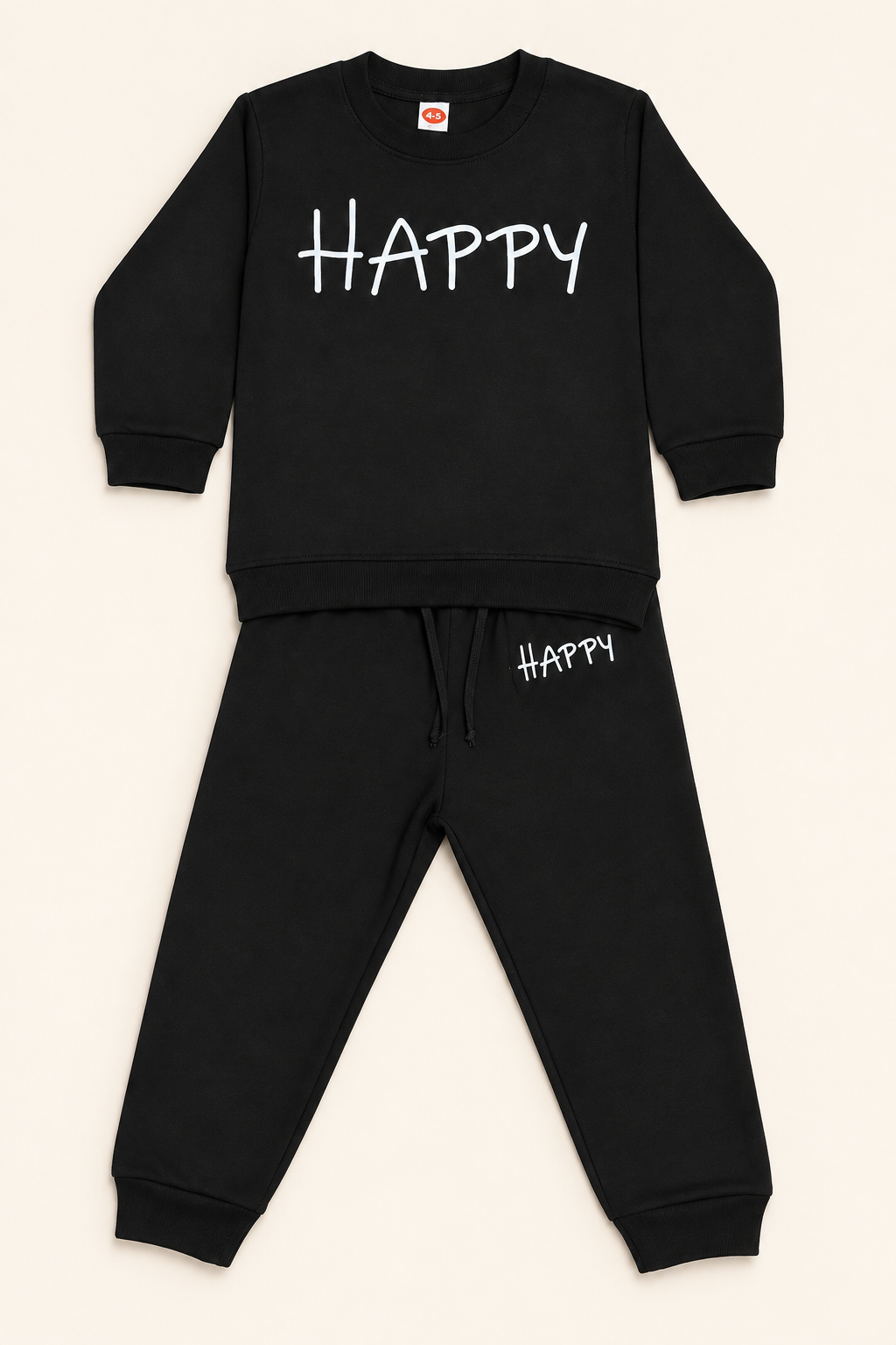 Happy Print Sweatshirt With Trouser
