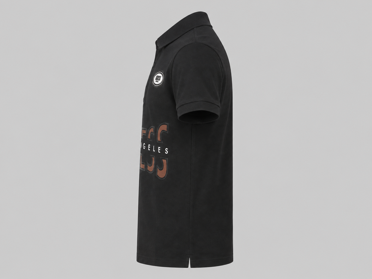 Boys Premium Black Polo T-Shirt