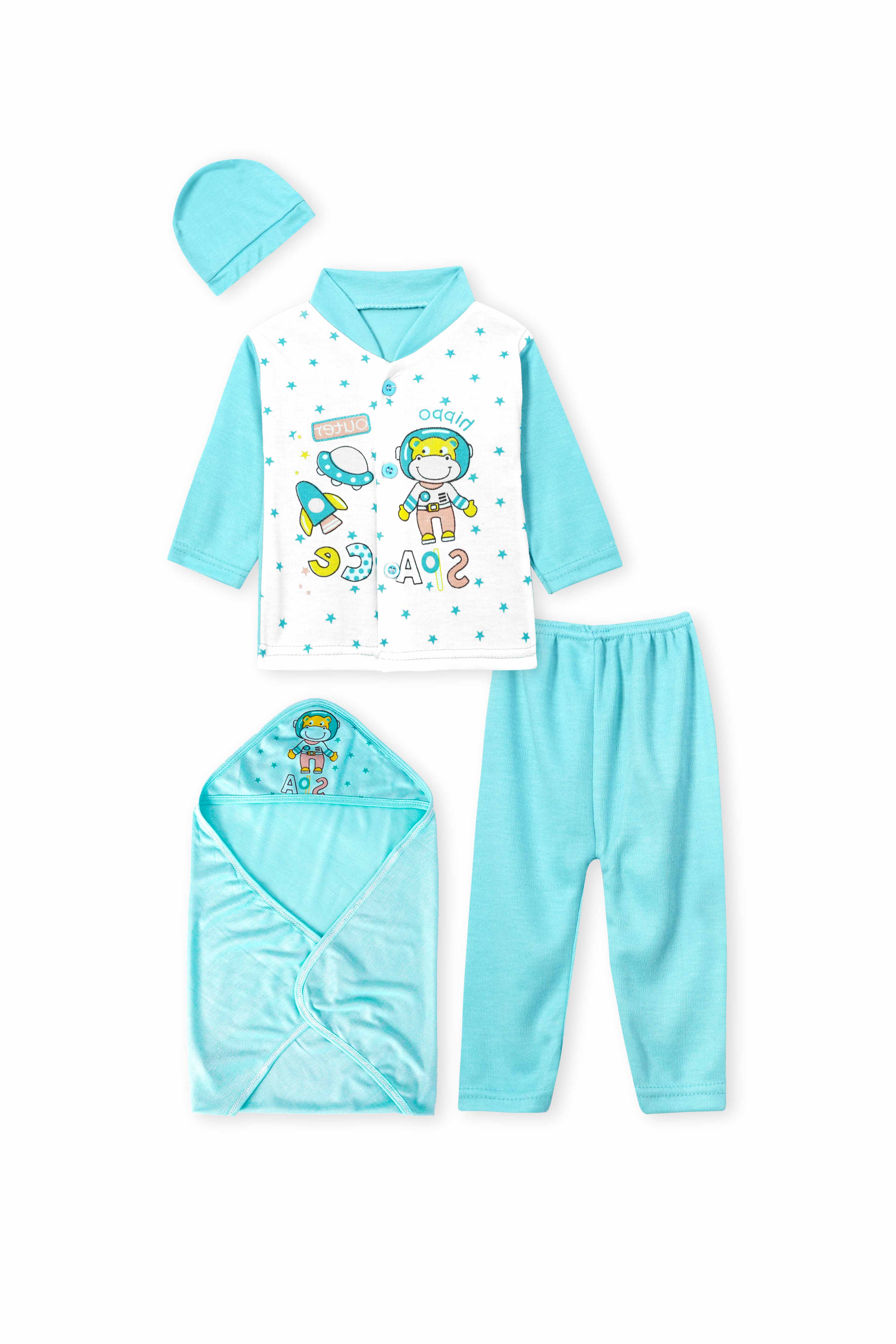 Kids Suit With Towel Cap (New Born to 6 Months)