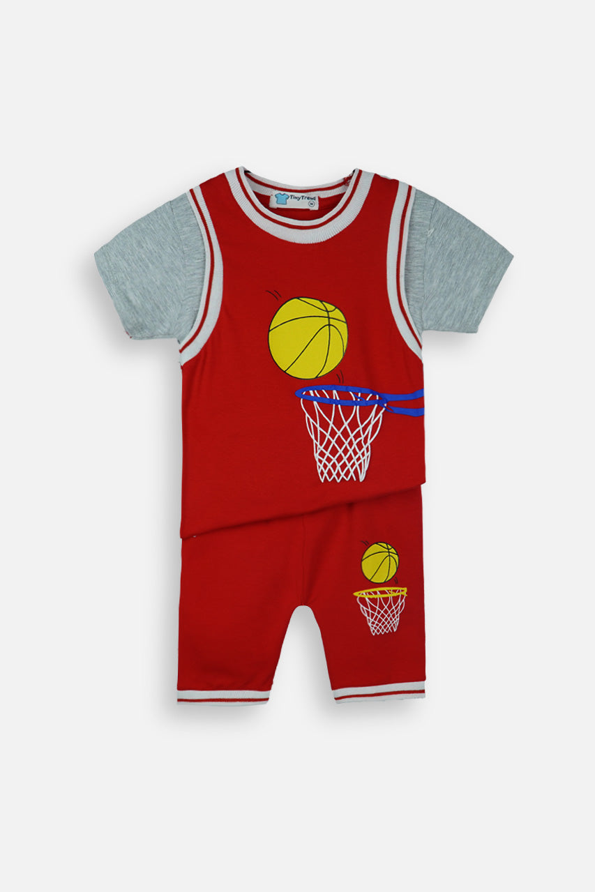 3 PIECE SOFT COTTON PRINTED BABY SUIT