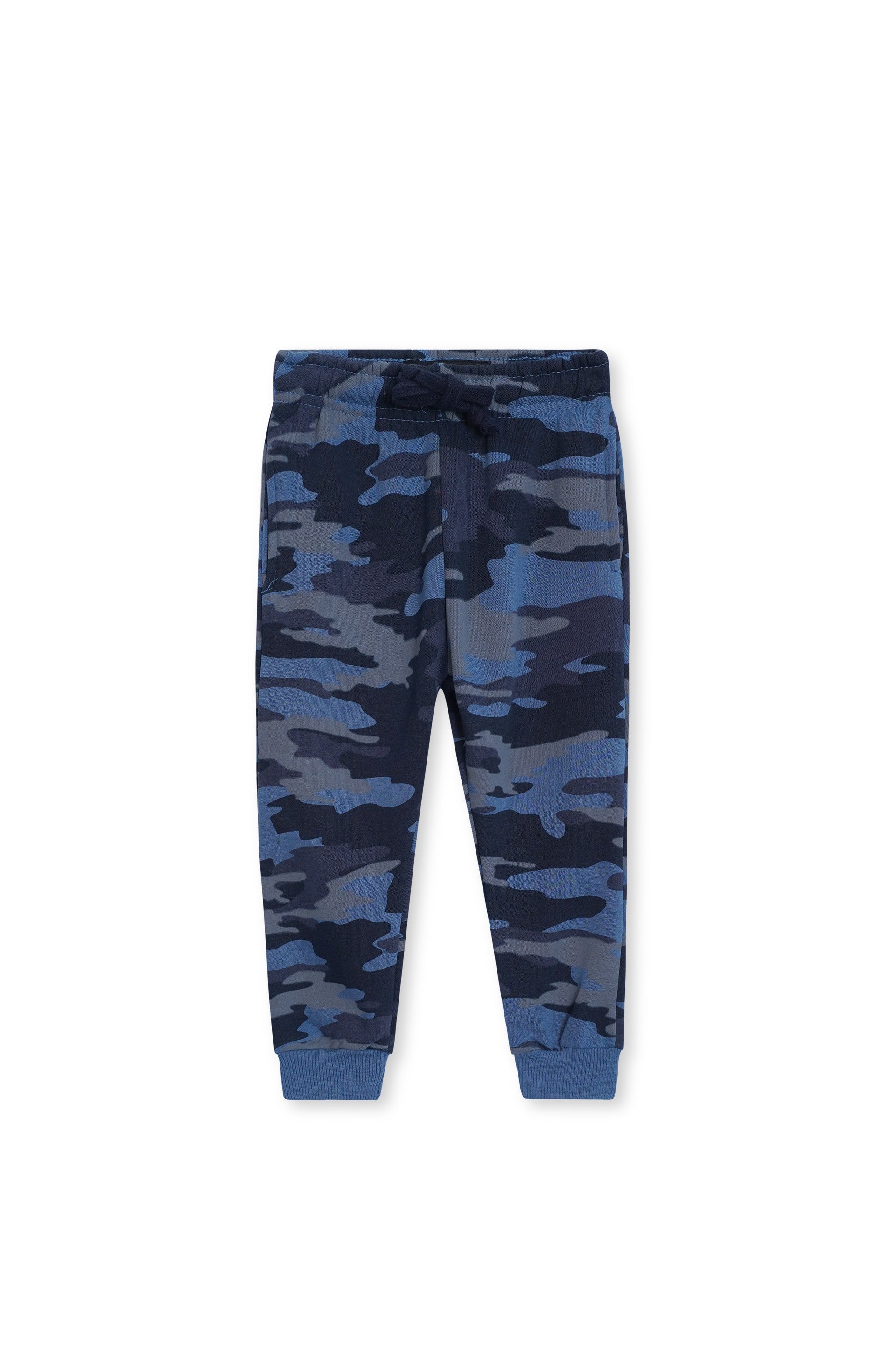 Boys/Girls Premium Fleece Printed Jogger Trouser navy