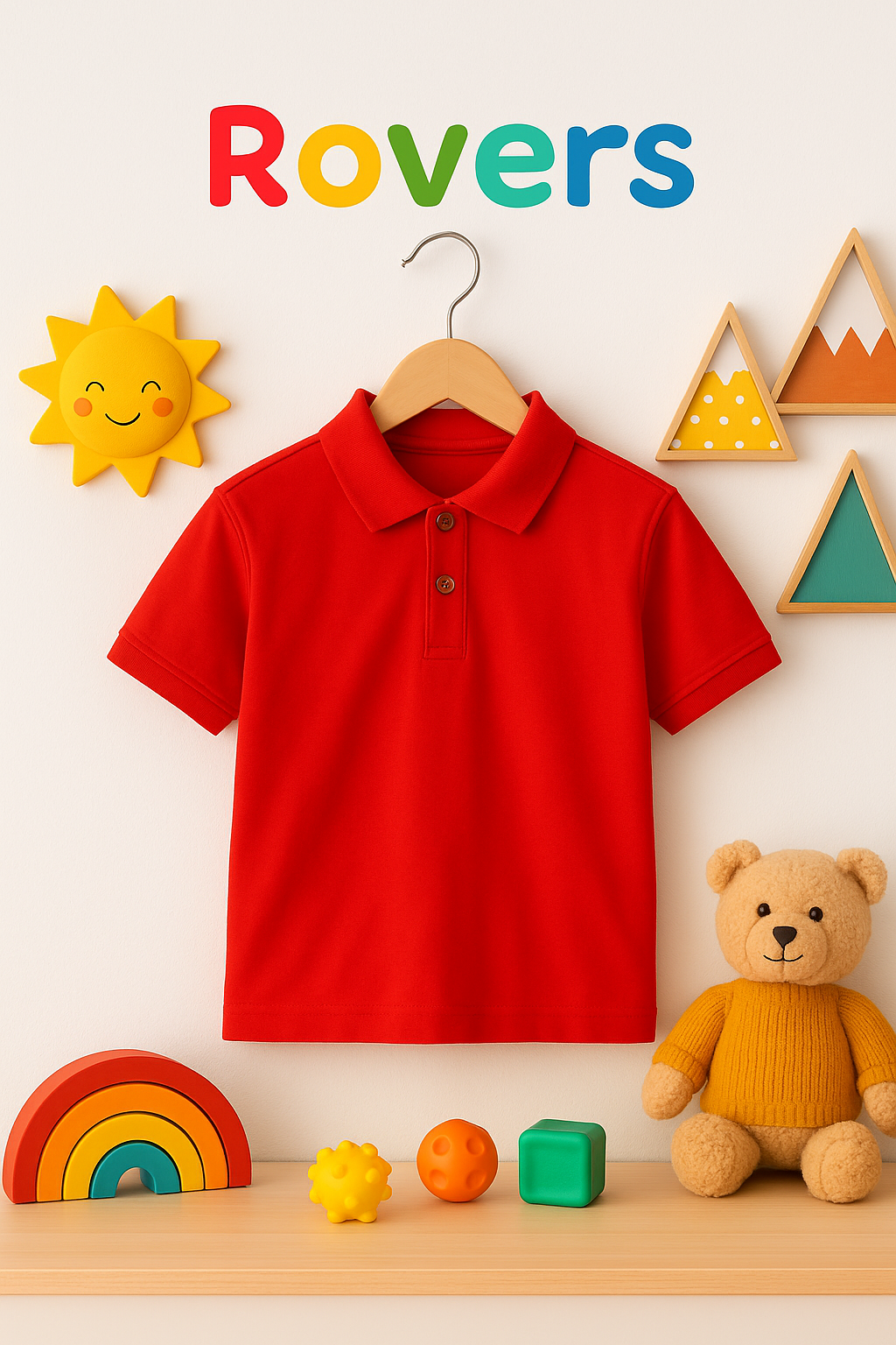 BOYS RED  PQ POLO (1-16)Y