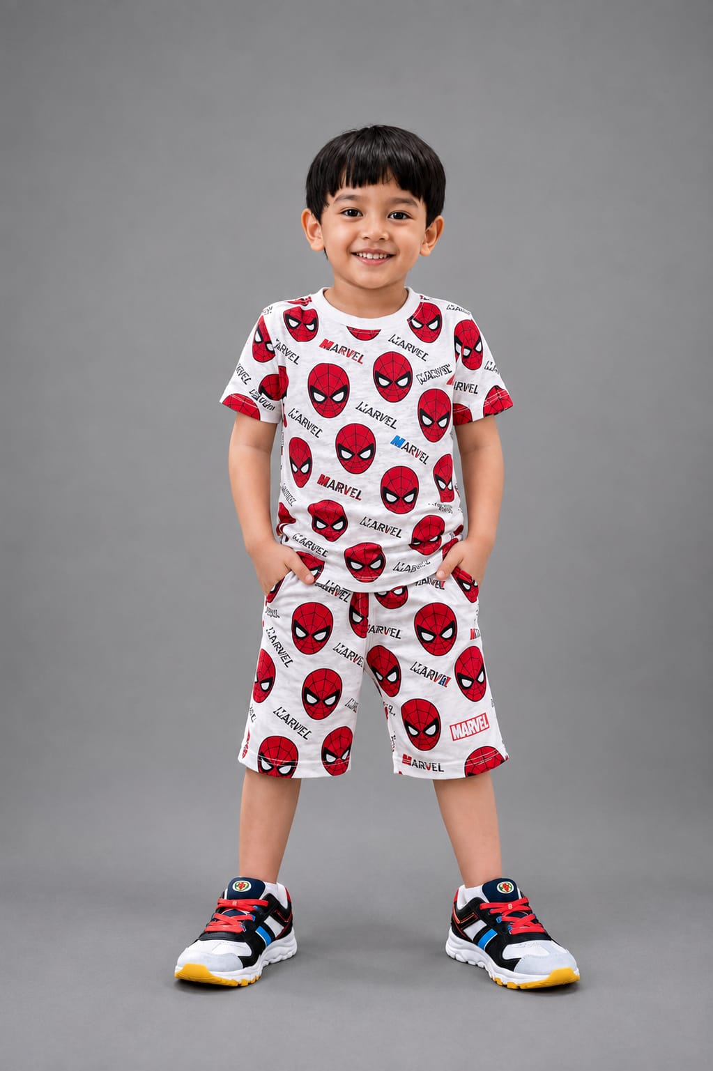 Boys Full Body Spider-Man Printed Suit