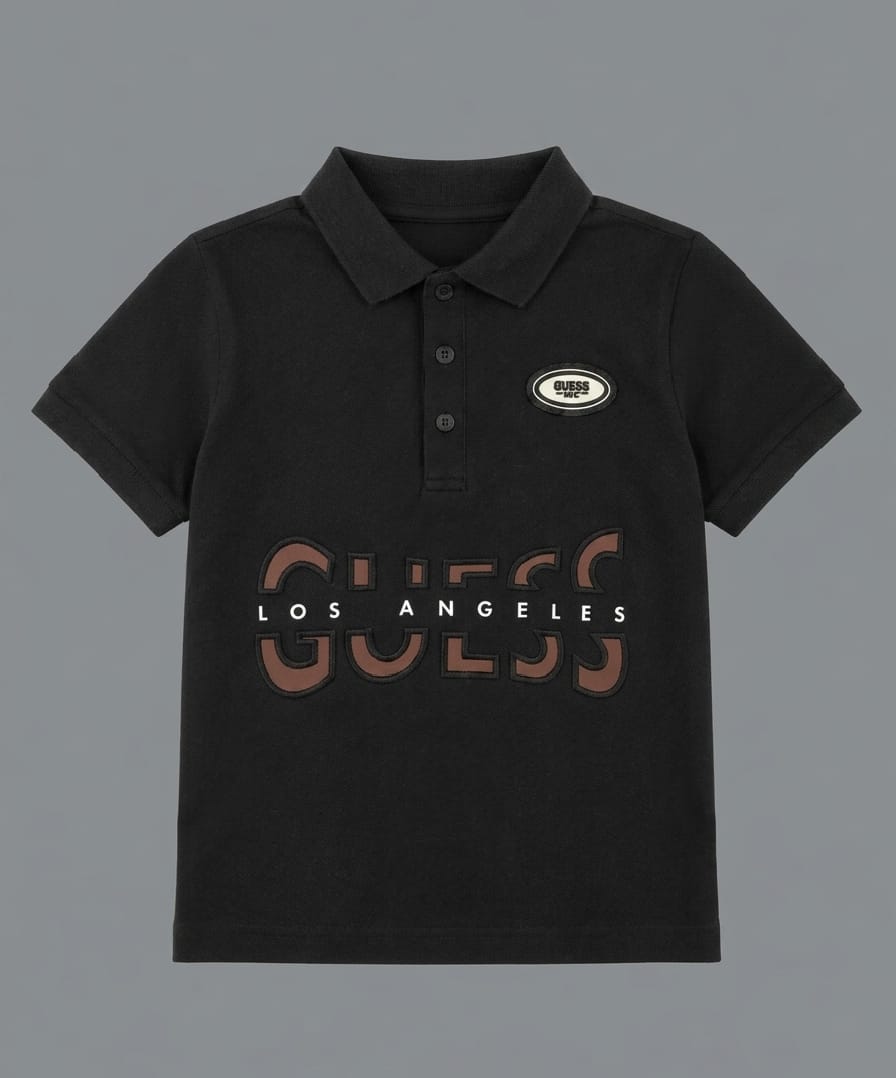 Boys Premium Black Polo T-Shirt imported Quality