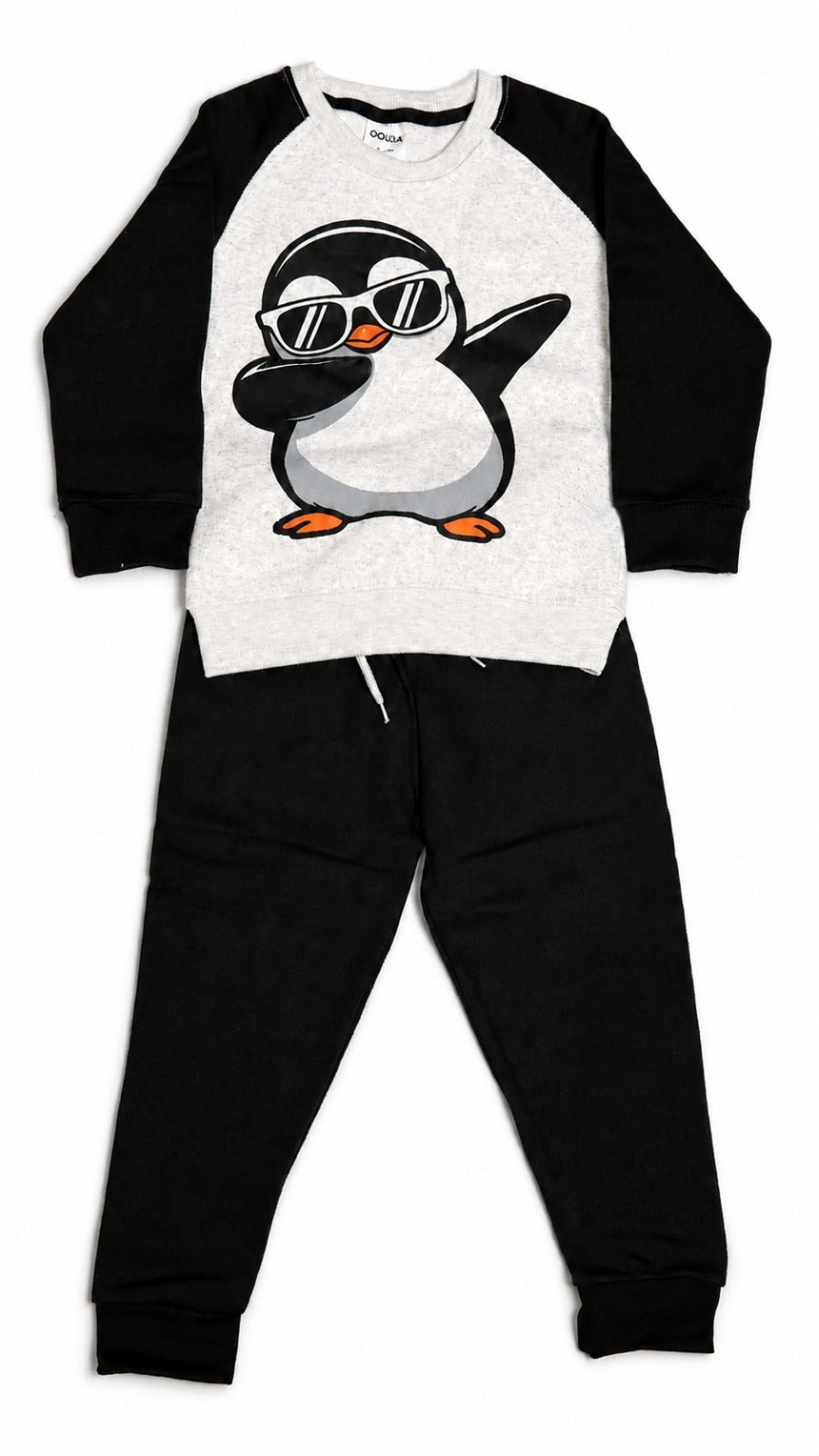 Dabbing Penguin Print Tracksuit